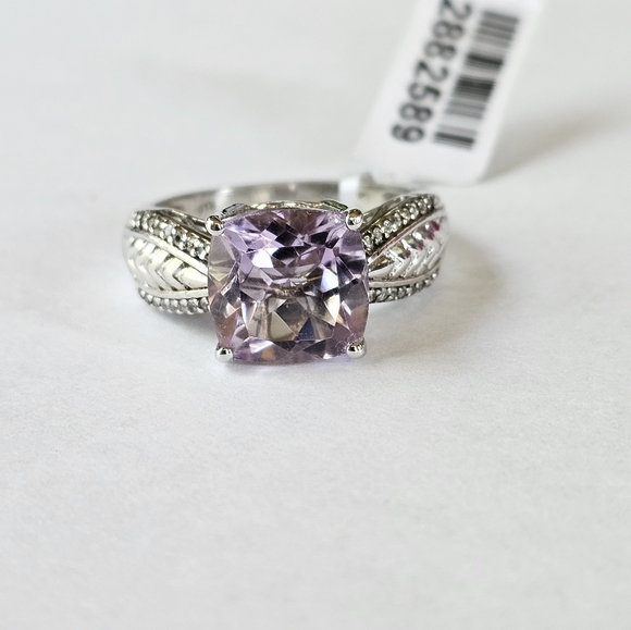 Rose De France Amethyst Ring in Sterling Silver Sz 10 💜 NWT - Picture 11 of 14